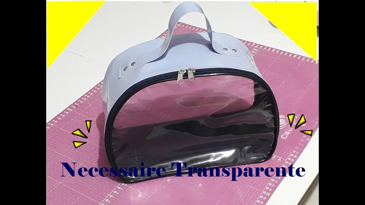Como fazer Necessaire ou Maleta de mão com visor Transparente - CatitaSilva