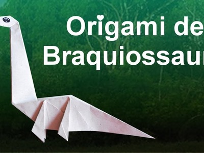 Como fazer Origami de Dinossauro Braquiossauro.