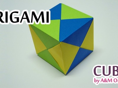 COMO FAZER UM CUBO DE ORIGAMI SONOBE #CubodeOrigami #OrigamiModular #OrigamiCube