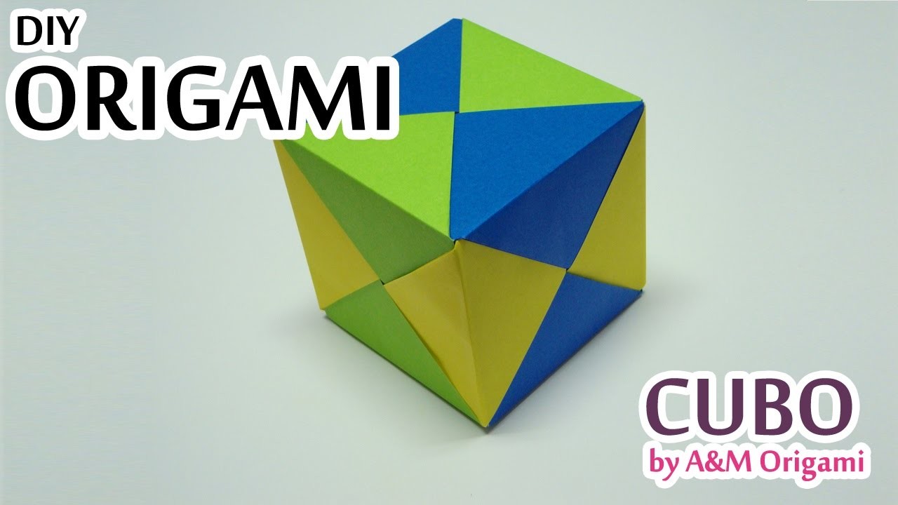 COMO FAZER UM CUBO DE ORIGAMI SONOBE #CubodeOrigami #OrigamiModular #OrigamiCube