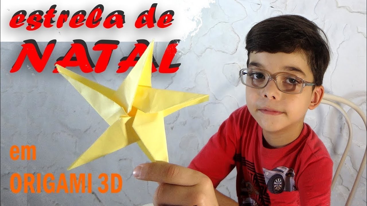 Como fazer uma  Estrela de NATAL em Origami