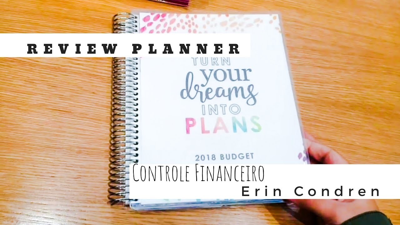 CONTROLE FINANCEIRO - Review Planner Erin Condren