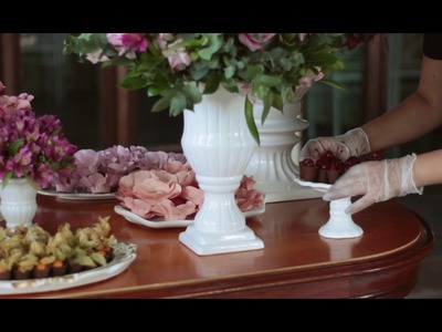 Decoração Mesa do bolo por Camila Bernucio Grife de Eventos