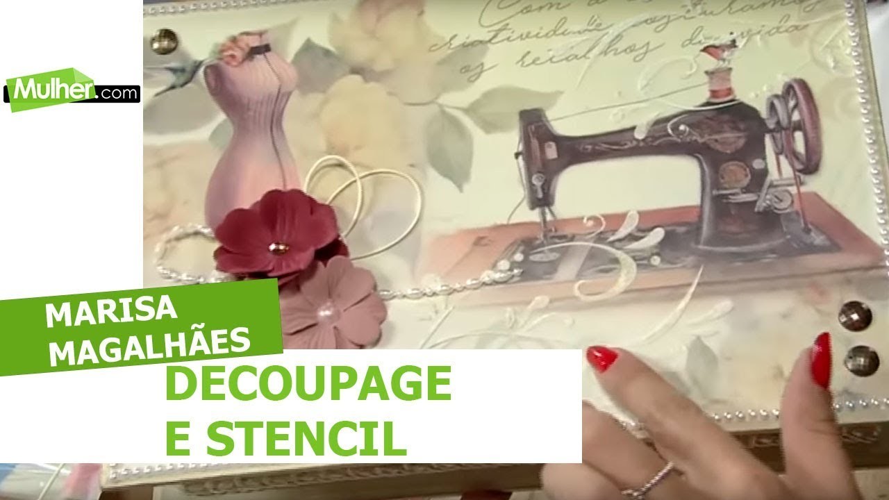 Decoupage e Stencil - Marisa Magalhães - 29.08.2018