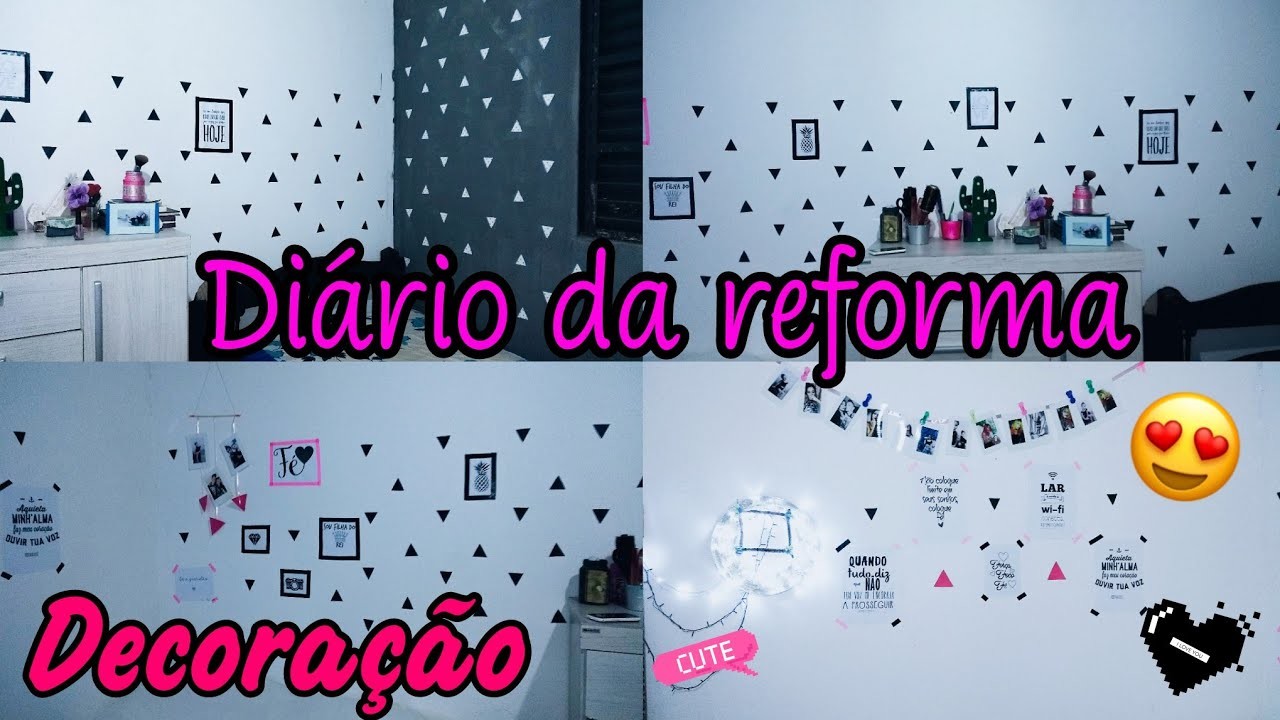 DIARIO DA REFORMA- DECORAÇÃO ESTILO TUMBLR.PINTEREST#3 #jheeporumasemana