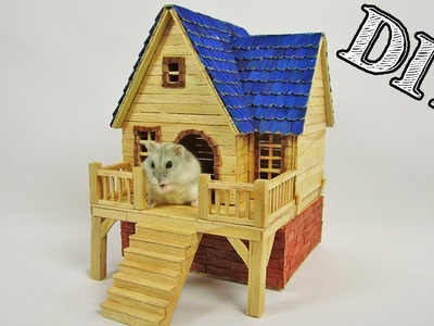 DIY Casinha de Palitos para Hamster | Casinha 10