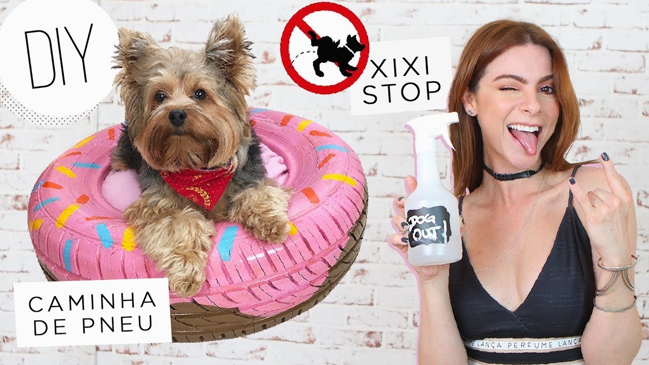 DIY :: Pets!  Caminha Donuts & Xixi Stop! Repelente para Xixi caseiro!