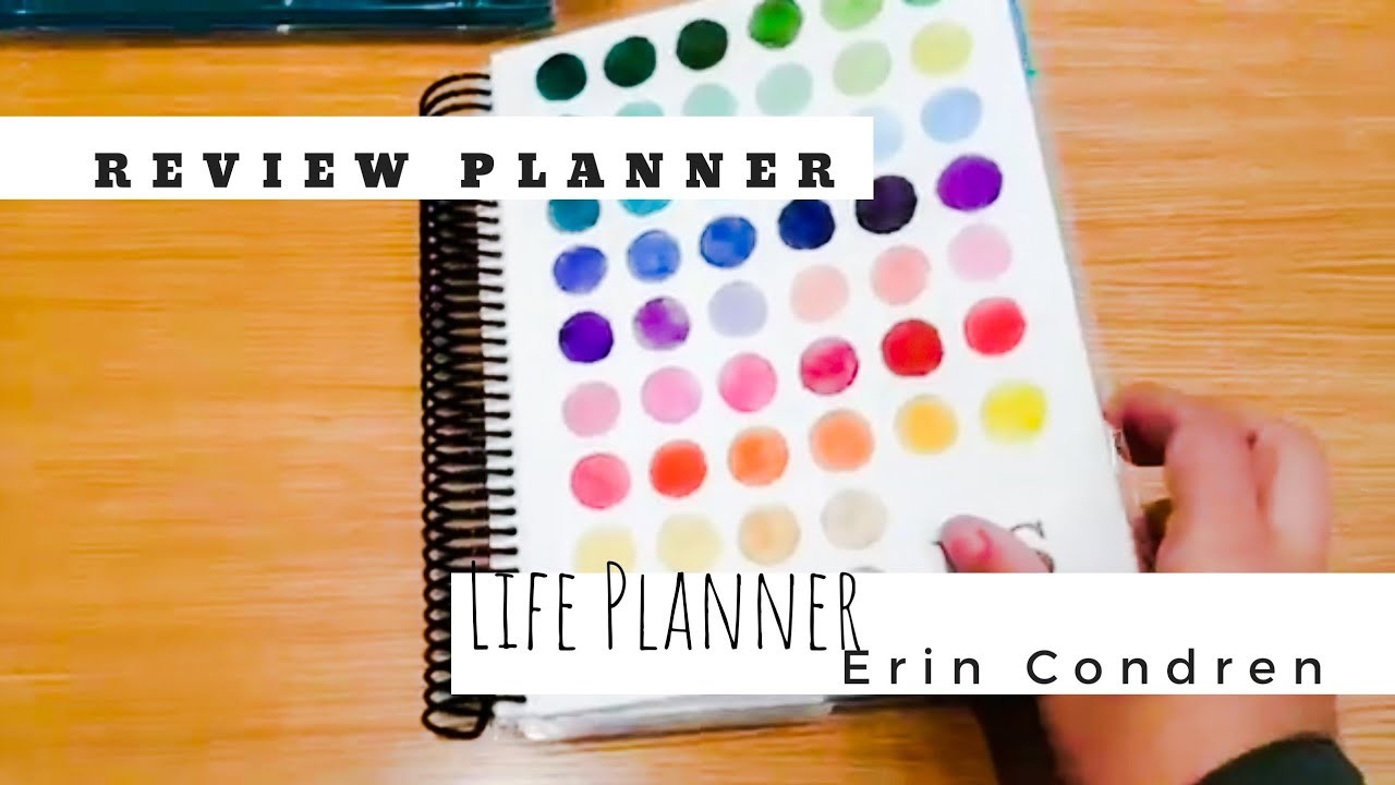 ESPIRAL PARA ORGANIZAR A VIDA - Review Life Planner Erin Condren