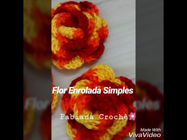 Fabiana Crochê ???? Flor Enrolada Simples, Parte 1