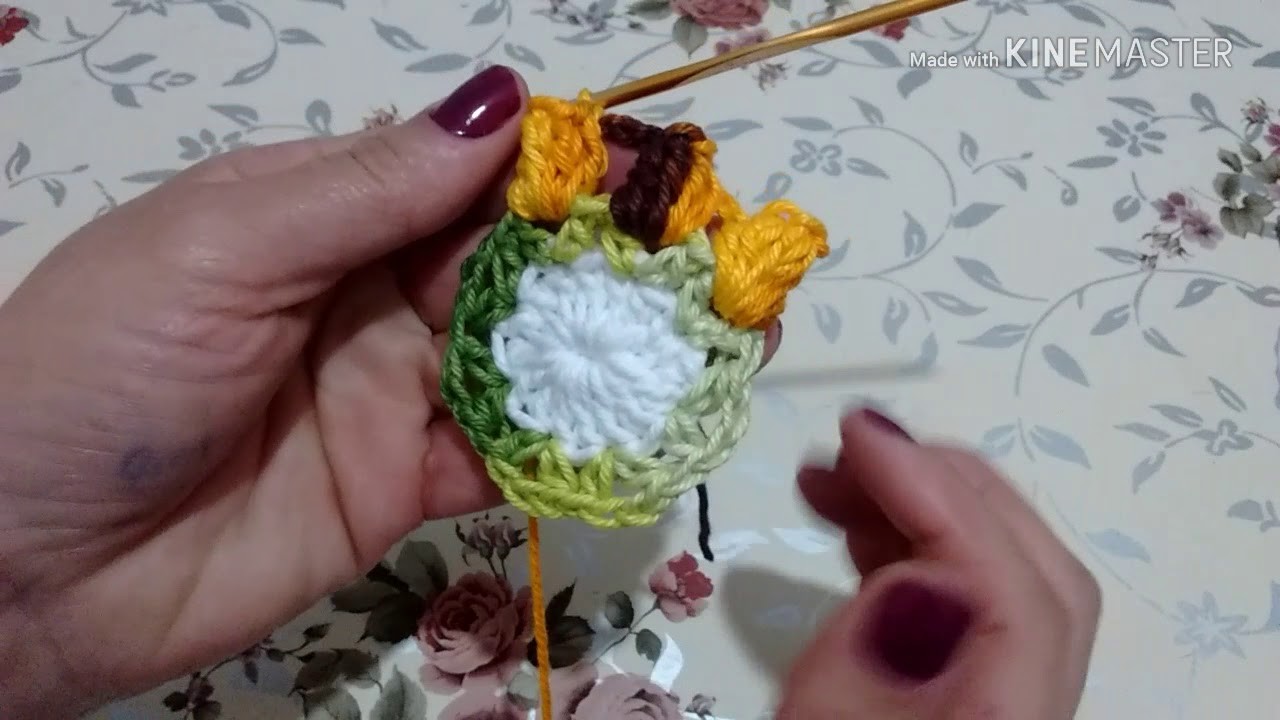 Flor de crochê #7