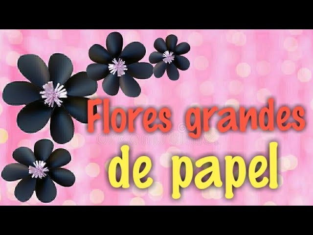 Flor fácil de papel para decoração