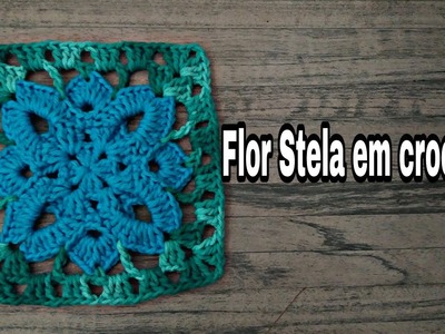 Flor Stela em crochê