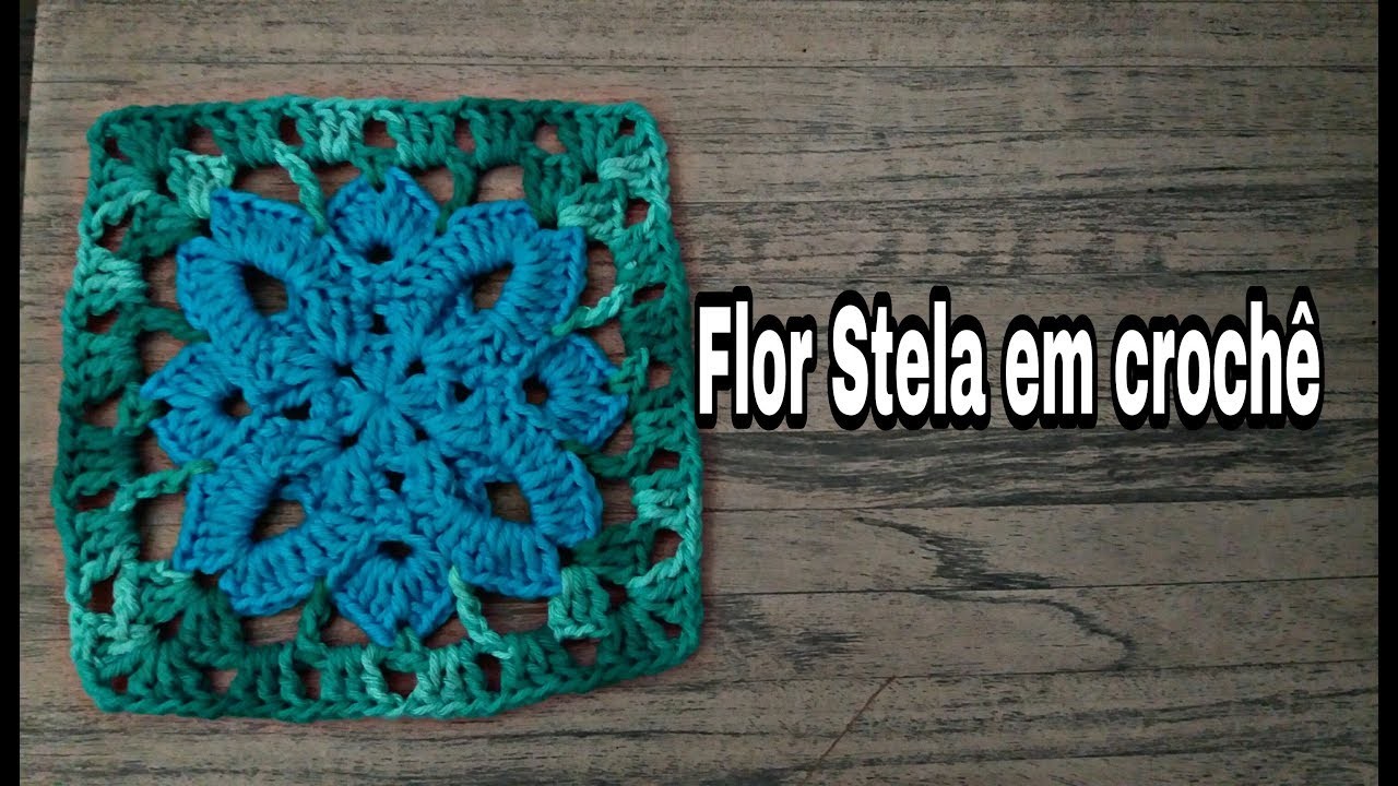 Flor Stela em crochê