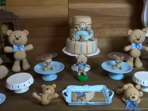 Idéias de "Decoração para Chá de Bebê" - Tema URSOS - Raquel Fontinele