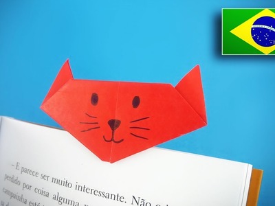 Origami: Marca Página de Gato - Tutorial PT-BR