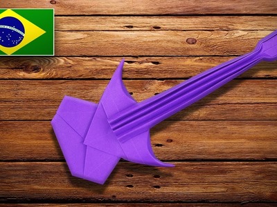 Origami: Violão.Guitarra. Baixo - Instruções em Português BR