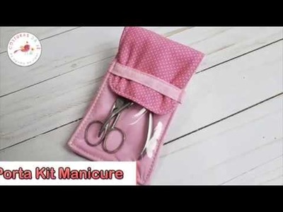 Outubro Rosa - Porta kit manicure de bolsa