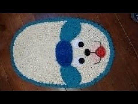 Tapete de crochê cachorrinho, bonito e fácil de fazer de fazer ( 2 parte)