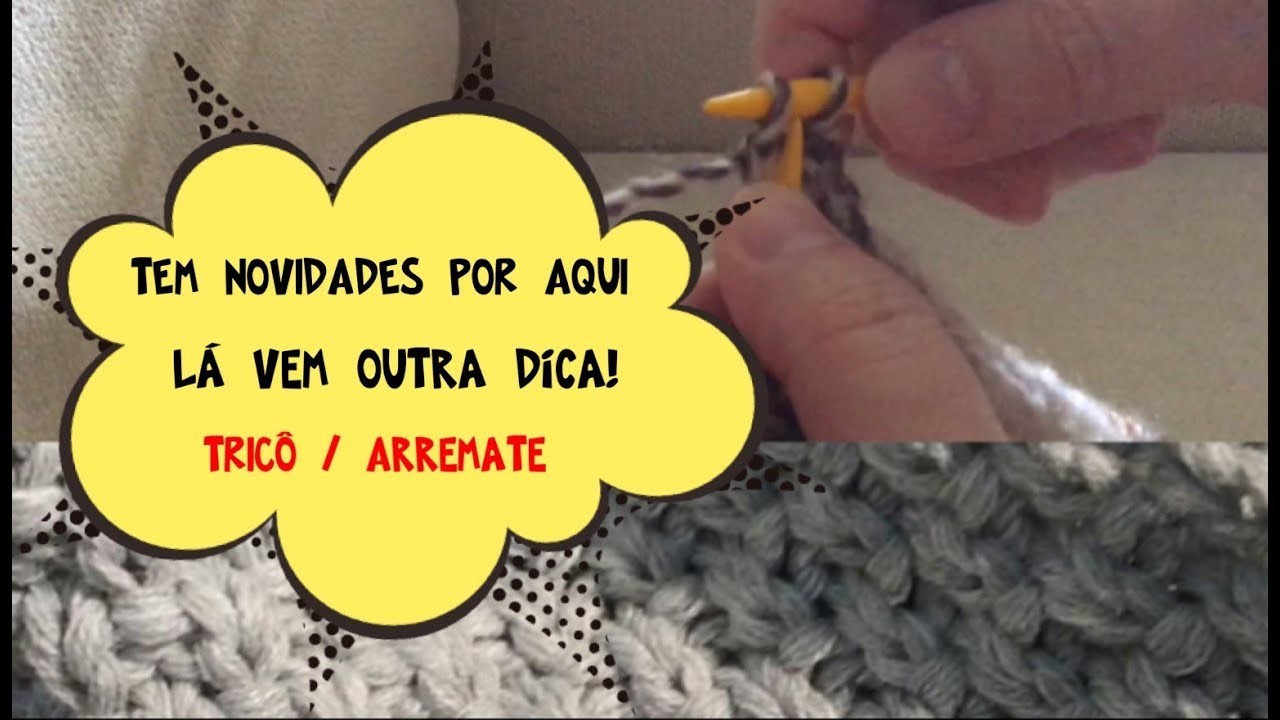 Arremate diferente .  Você já fez assim?