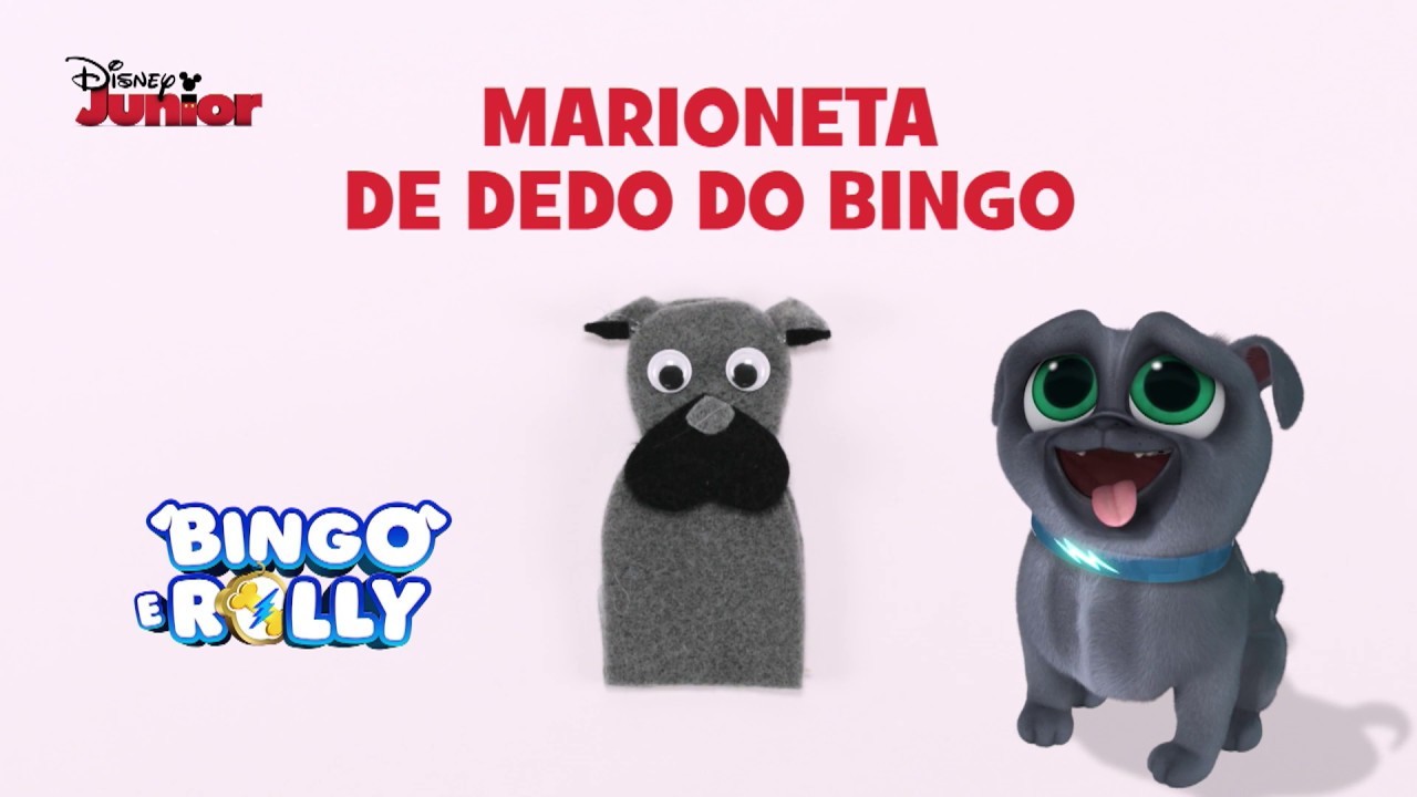 Bingo e Rolly: Tutorial - Marioneta de Dedo do Bingo
