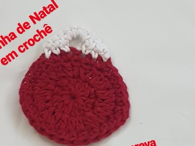 Bolinha de Natal  em crochê.Diana Felix Crochê