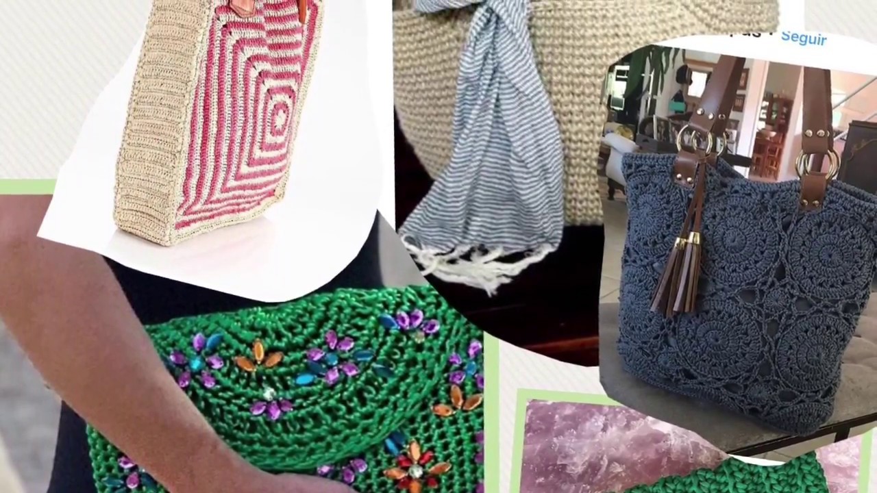 Bolsas fáceis e sofisticadas de crochê para você fazer. # 2 crochê com estilo