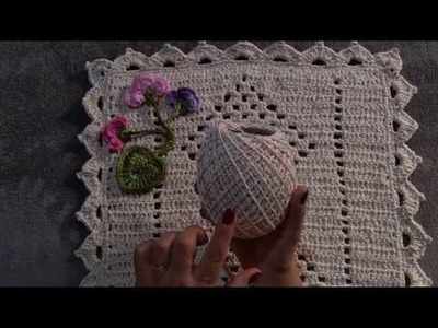 Caminho de mesa Primavera em crochê   |   Canhoto