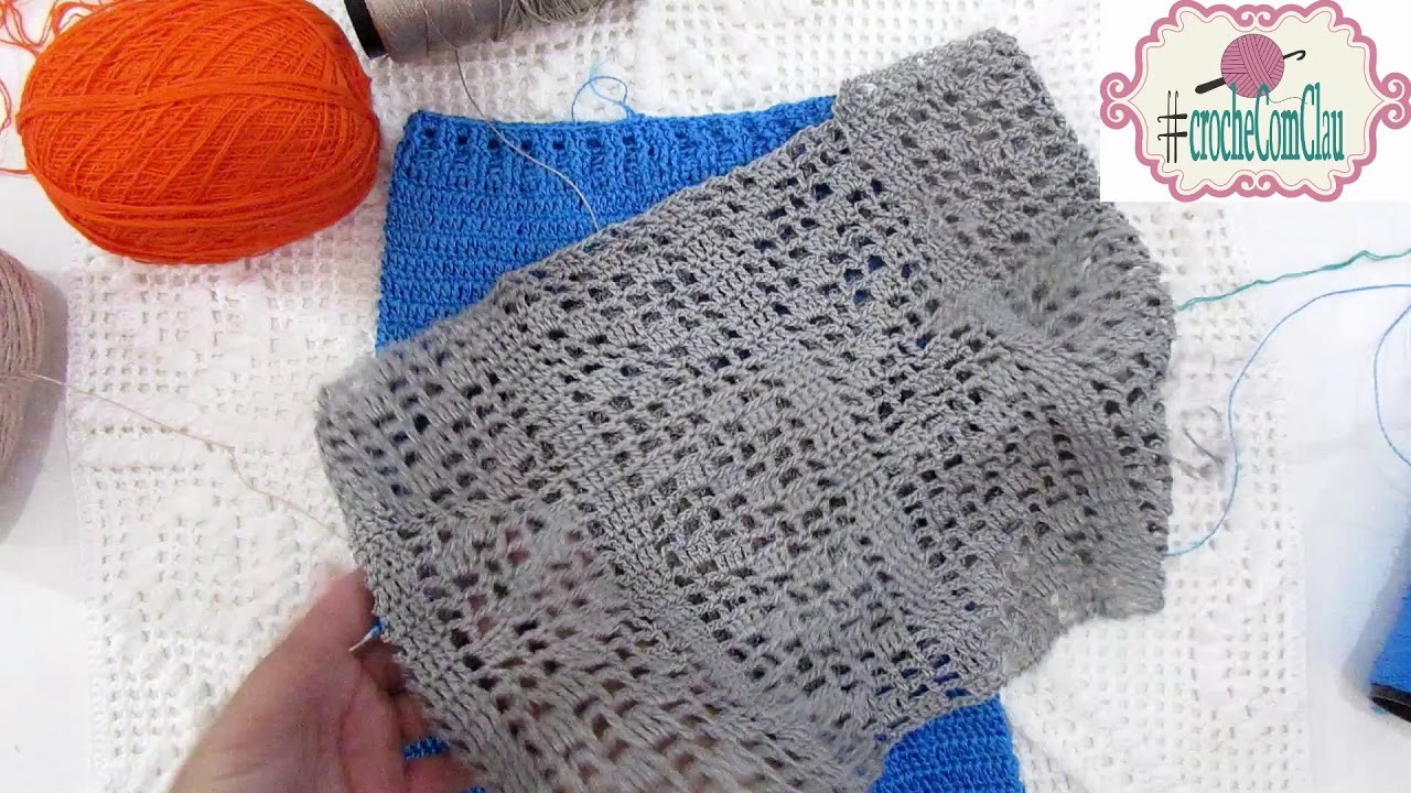 Como eu Trabalho com dois fios  Para fazer Crochê  #crochecomClau