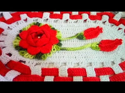 Como Fazer Aplicação de Rosas em Crochê
