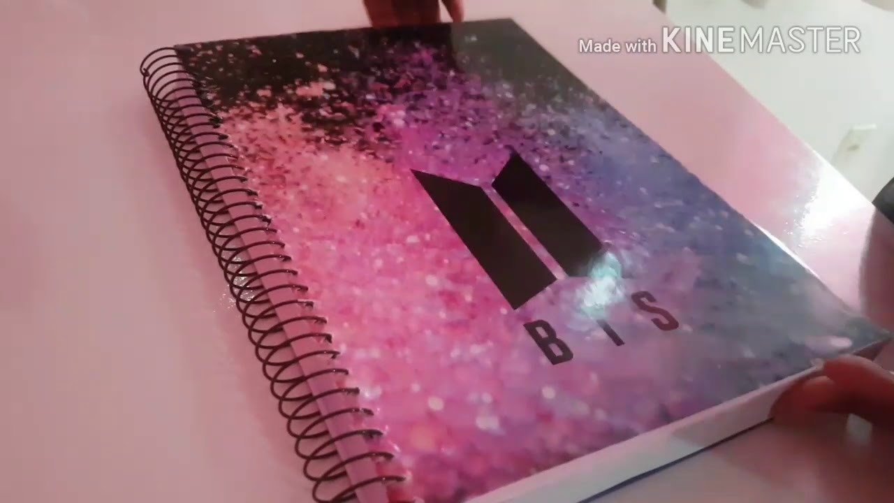 Como fazer caderno do BTS!