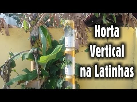 Como Fazer Horta Vertical com Latinha de Alumínio