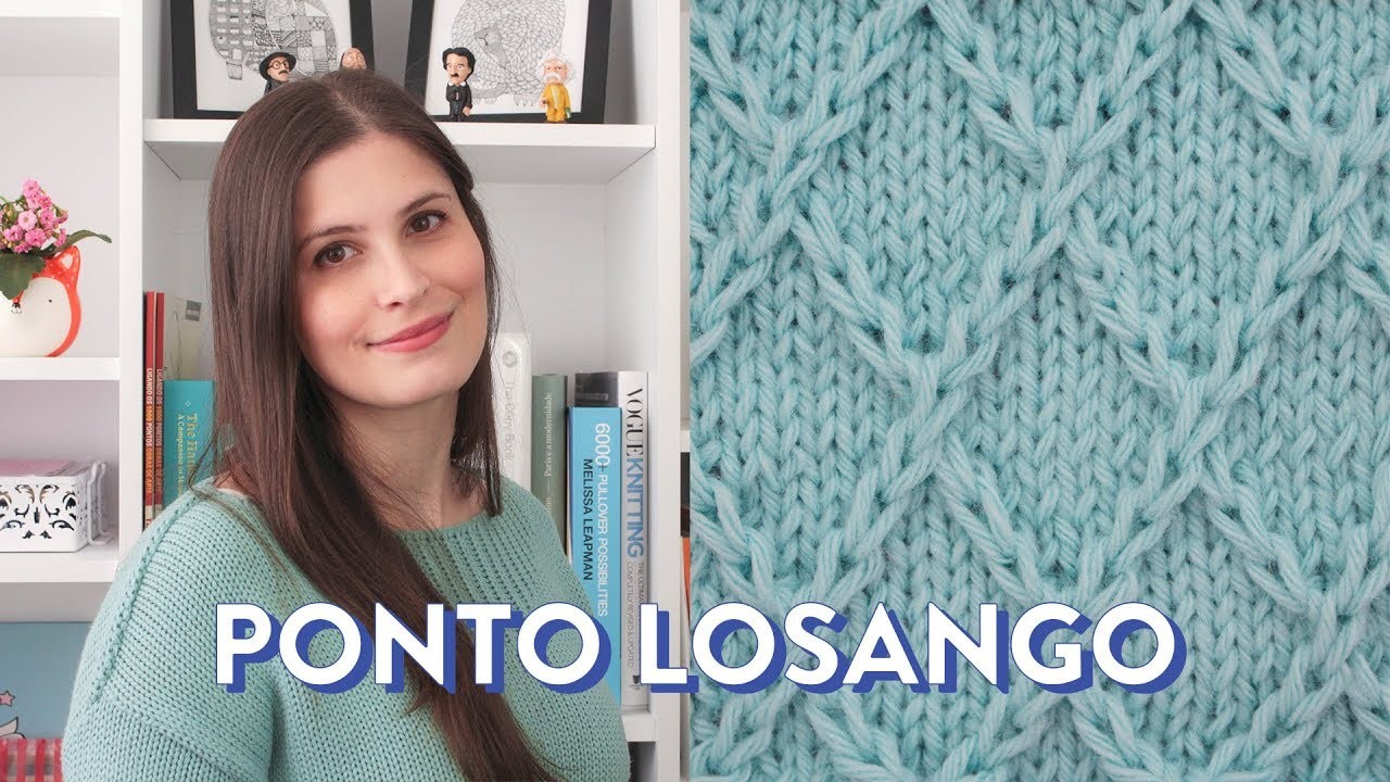 Como tricotar o PONTO LOSANGO | PONTOS DE TRICÔ #8
