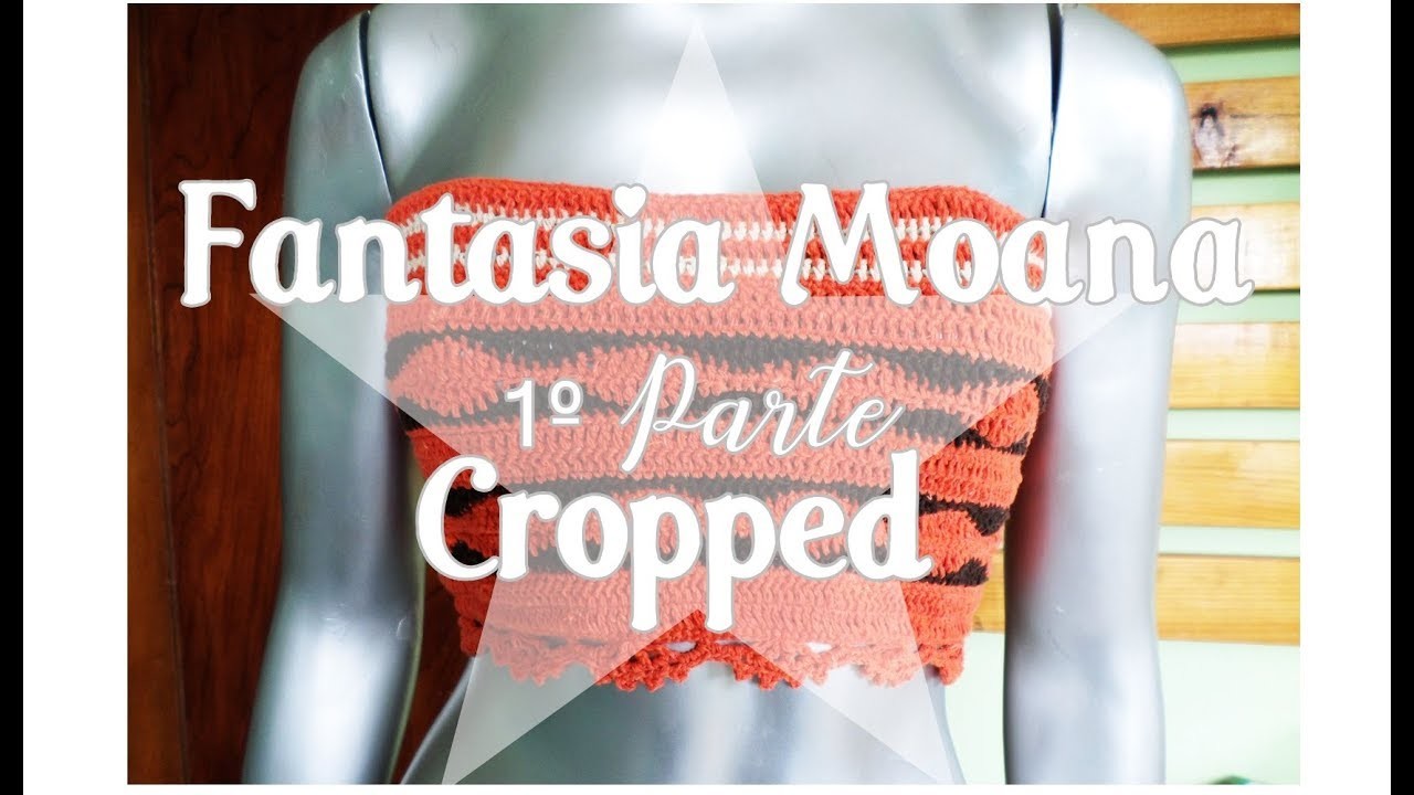Cropped Moana - Fantasia em Crochê- Katiane Crochê Fio a Fio