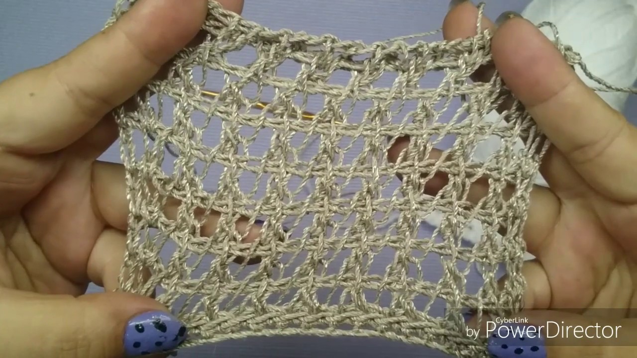 DIY TUNISIAN CROCHET PONTO PARA BLUSAS VERÃO E PEÇAS VARIADAS HD