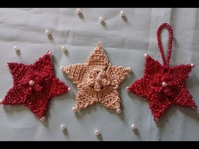 Estrela Pontilhada em Crochê - Rápido e Fácil (Enfeite de Natal)