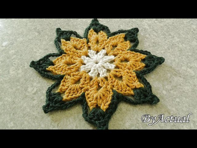 Flor de Croche Dinâmica (CANHOTOS) - ByActual