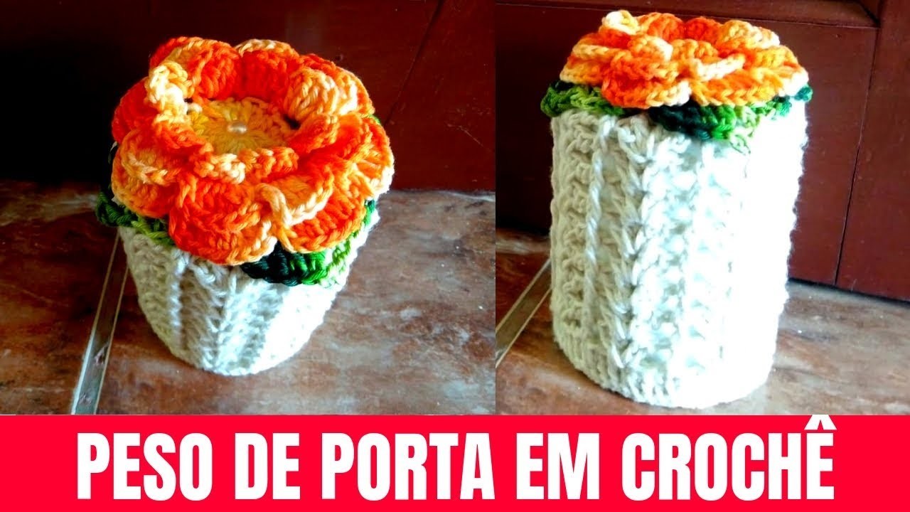 LIVE: PESO DE PORTA EM CROCHÊ