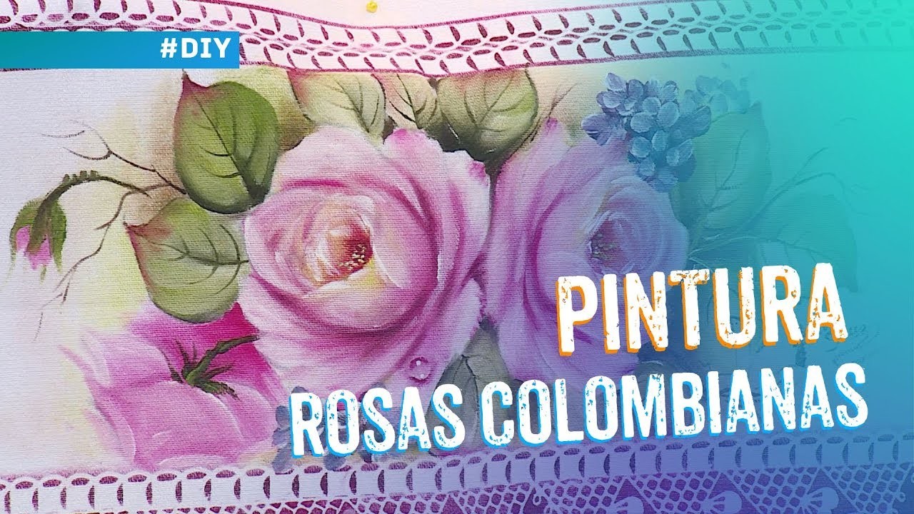 Pintura de rosas colombianas por Juari Sousa