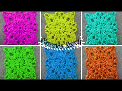 Square Crochet - Fácil e Rápido