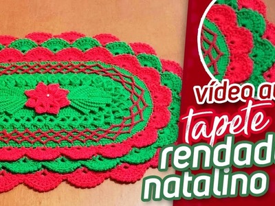 Tapete Rendado Natalino | Carla Cristina & Crochet HD