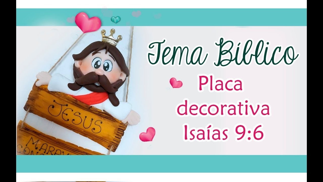 Tema Bíblico - Placa decorativa Isaías 9.6