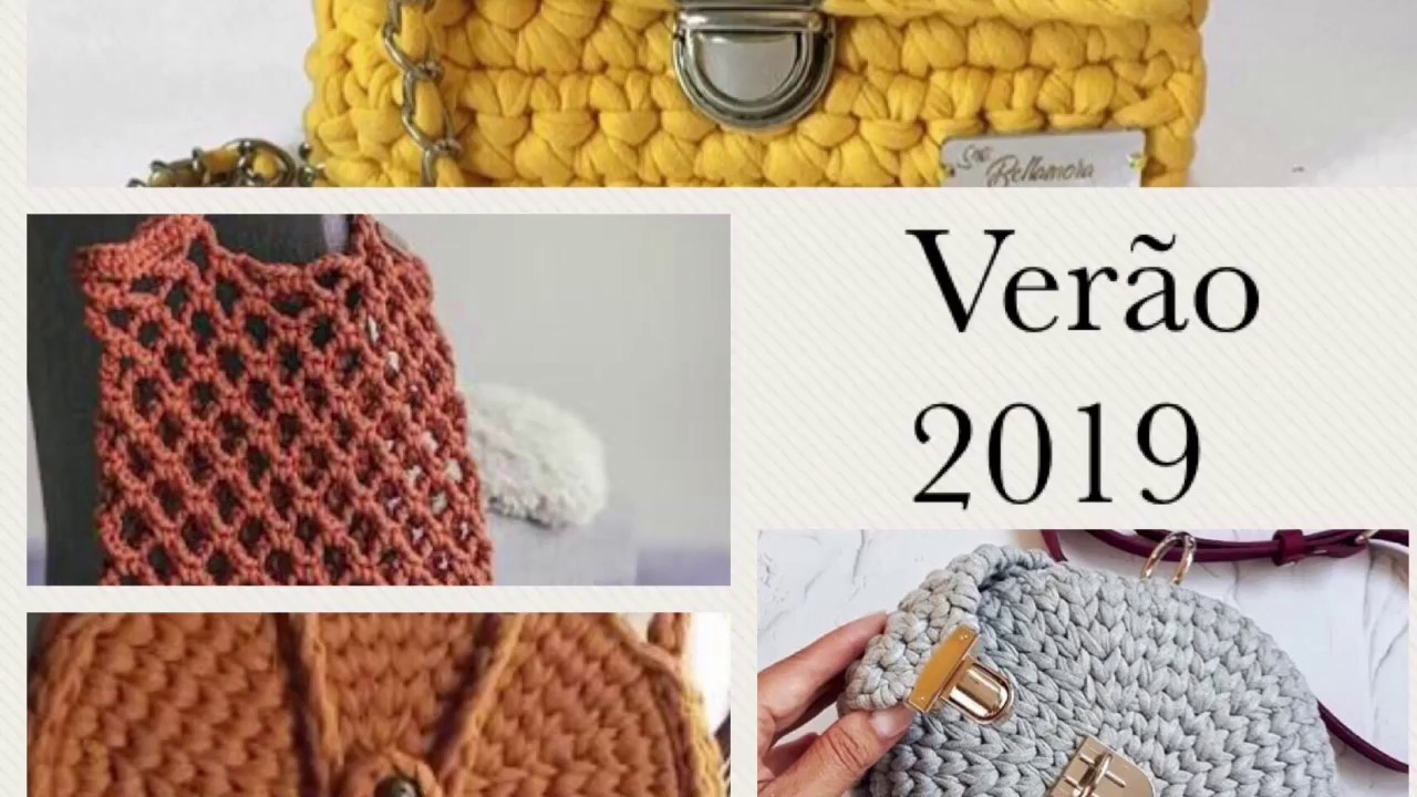 Tendências de Bolsas Primavera- Verão 2019 em crochê com estilo #1