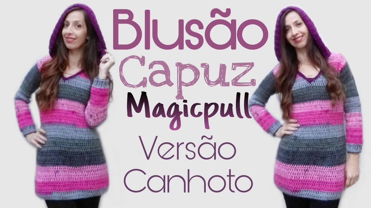 Versão Canhoto | Blusão Magicpull de Crochê