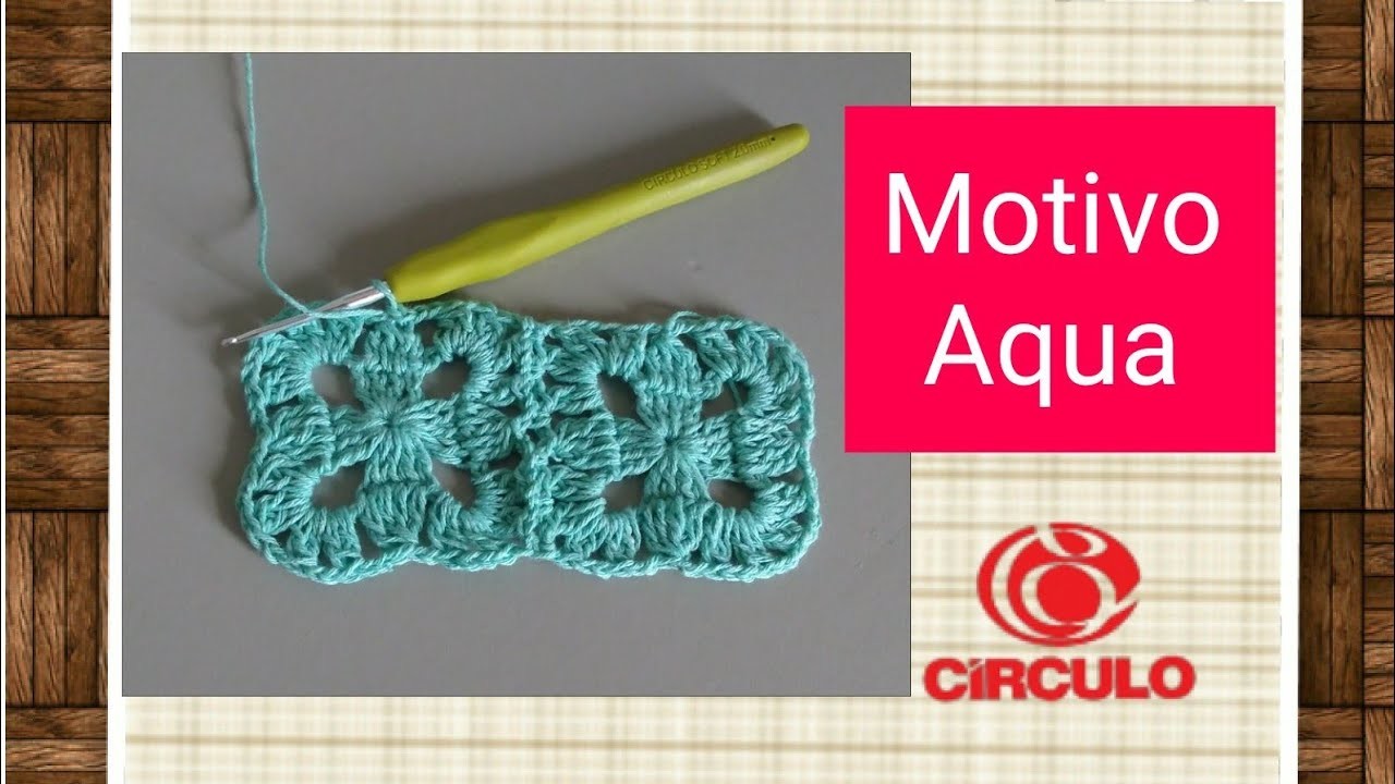 Versão canhotos: Motivo Aqua em crochê #Elisa Crochê