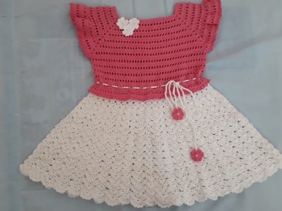 Vestido de crochê pra menina de 2 a 3 anos