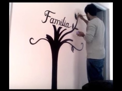 Arvore da família - pintura decorativa em parede
