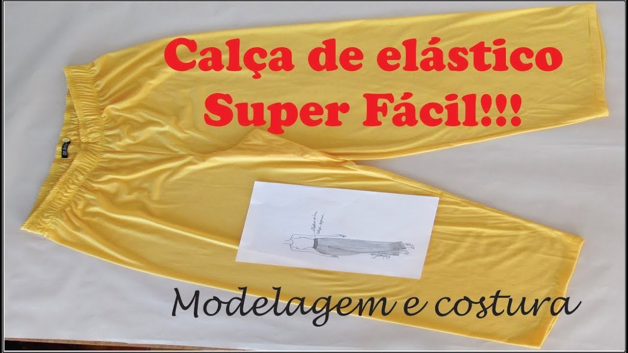 CALÇA DE ELÁSTICO SUPER FÁCIL - MODELAGEM E COSTURA COM CÉLIA ÁVILA