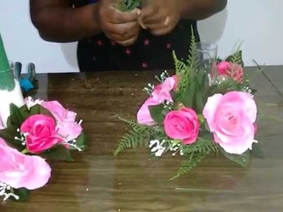 Como fazer arranjo floral para casamento e 15 anos.
