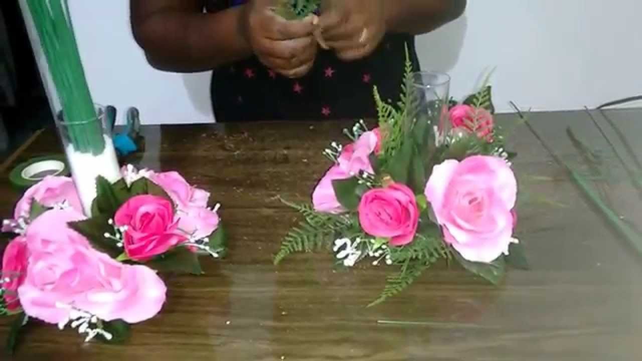 Como fazer arranjo floral para casamento e 15 anos.