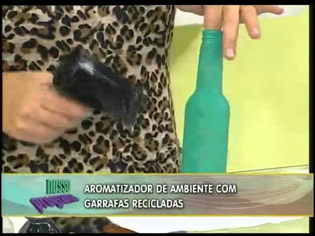 DIY Garrafas carimbadas